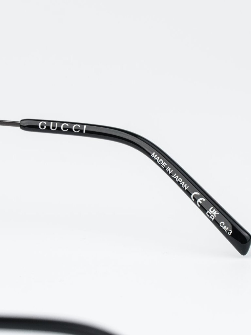 Gucci Women Sunglasses Ruthenium Violet Rectangular GG1957SA 003 NEW AUTHENTIC - Picture 8 of 14